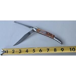 Vintage Imperial Single Blade W Scaler Fish Knife. Pat Pend USA #5E